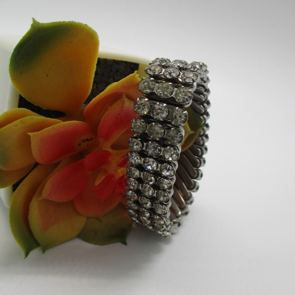 Bracelet vintage rhinestone - Picture 4 of 12